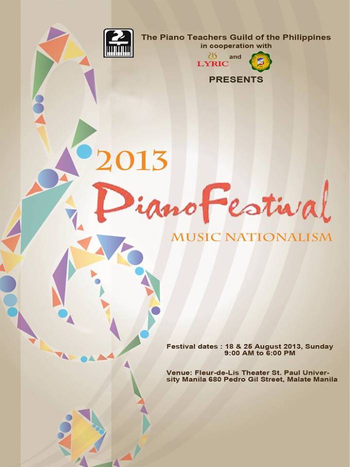 2013 PianoFest POSTER