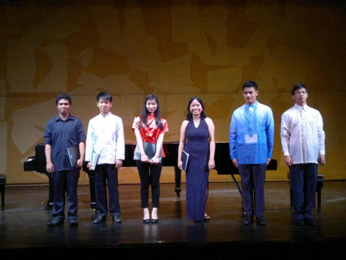 The young pianists of PTGP during Pasinaya 2014. Photo credit: Mr. Anthony Say