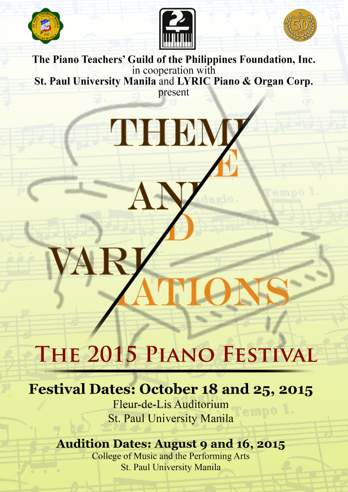 PTGPFI 2015 Piano Festival Poster